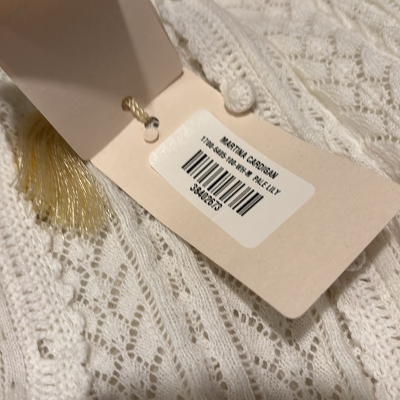 Doen Martina crochet sweater cardigan top M nwt - Picture 9 of 10
